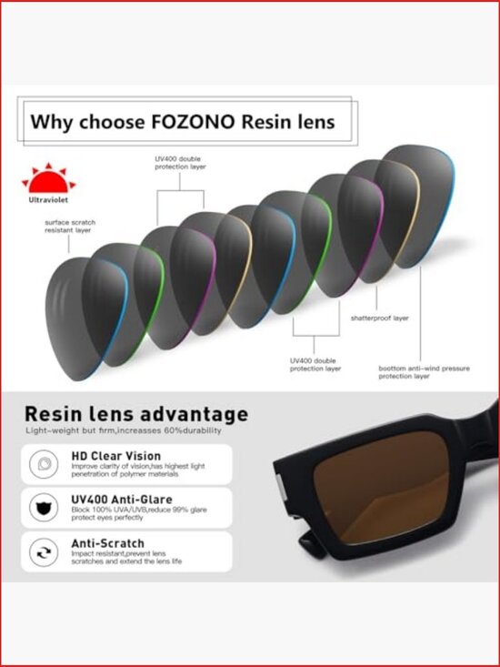 Chunky Square Retro Sunglasses UV400 Protection Unisex main image 7